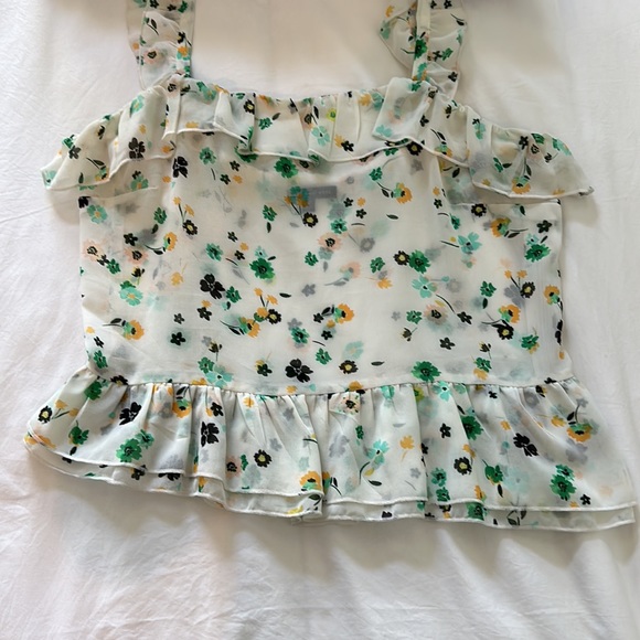 Who what wear sheer floral blouse size M - Picture 4 of 4